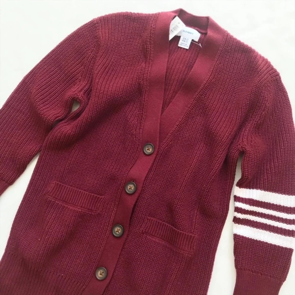 Old Navy NWT wine knit long cardigan S(6/7)